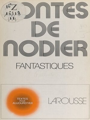 cover image of Contes fantastiques, de Nodier